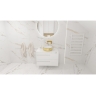 умывальник Lavita Merida Gold/White 37x37 накладной (5900378322603)