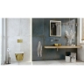 умывальник Lavita Merida Brushed Gold 37x37 накладной (5900378325765)