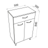 комод Lavita Basic Barato 50, белый (5900378314172)