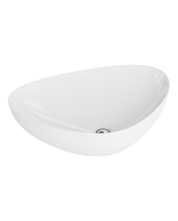 умывальник Lavita Triango 59x39 накладной, белый (5900378310174)