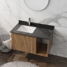 тумбочка с умывальником Lavita Kent 90 wood black (5900378346623)