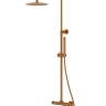 душова система Lavita Orion з термостатом, brushed copper (5900378357315)