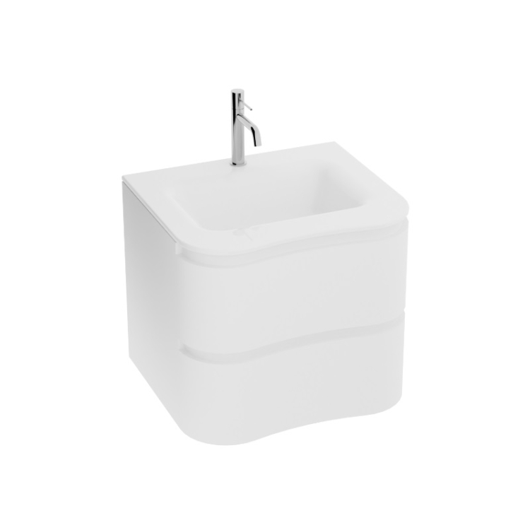 тумбочка з умивальником Lavita Ontario 60 white (5900378339991)