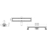душевой трап Lavita Plate steel 700, 2в1 (5900378315094)