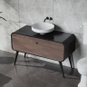 тумбочка под умывальник Lavita Augusta 120 напольная, wood black (5900378345404)