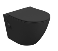 унитаз Lavita Salto Black 3.0 подвесной, сиденье дюропласт, без ободка, с функцией биде (5900378333319)