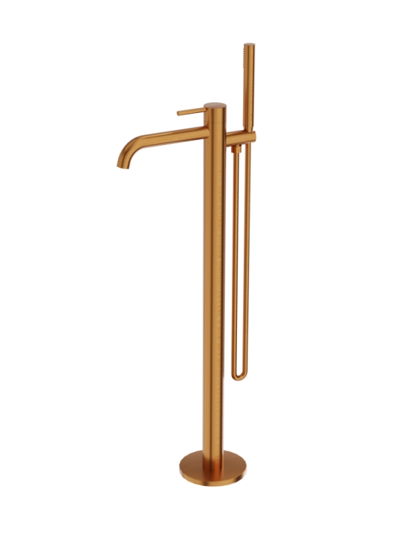 смеситель для ванны Lavita Orion отдельностоящий, brushed copper (5900378357308)