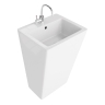 умывальник Lavita Quadro 51x45x85 отдельностящий, белый (5908211476476)