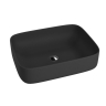 умывальник Lavita Galera Black Mat 50,5x40 накладной (5900378325949)