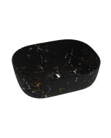 умивальник Lavita Fuego 50x38,5 накладний, чорний (5900378326359)