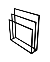 полотенцедержатель Lavita Halmahera 850x800 black (5908211470306)