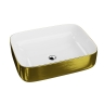 умывальник Lavita Galera Brushed Gold 50,5x40 накладной (5900378325741)