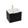 тумбочка с умывальником Lavita Oregon 60 black mat (5900378345442)