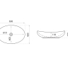 умывальник Lavita Barco 63x42x16 белый (5908211410173)