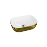 умивальник Lavita Costa Brushed Gold 46x32,5 накладний (5900378325758)